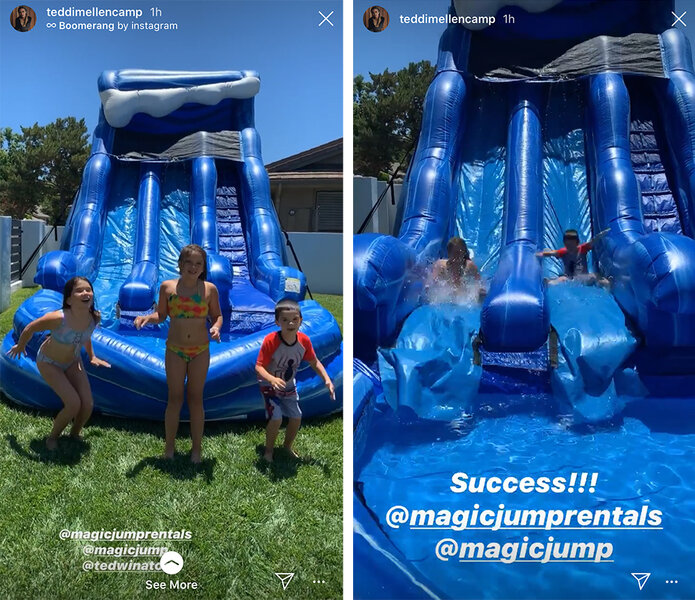 Teddi Mellencamp Water Slide 1