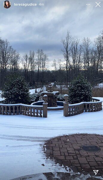 Teresa Giudice Snowy Driveway 1