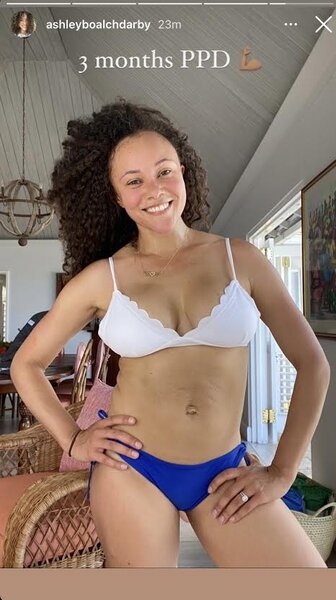 Ashley Darby Shows Postpartum Body in a String Bikini Photo The