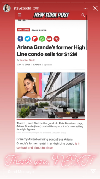 Steve Gold Sells Ariana Grande Condo