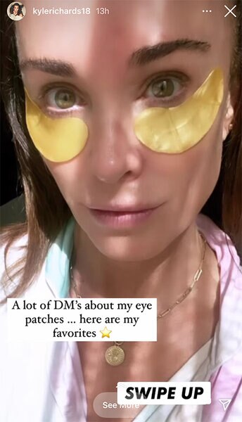 Kyle Richards Uses Knesko Skin Nonogold Repair Eye Mask | Style