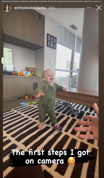 Ashley Darby Son First Steps