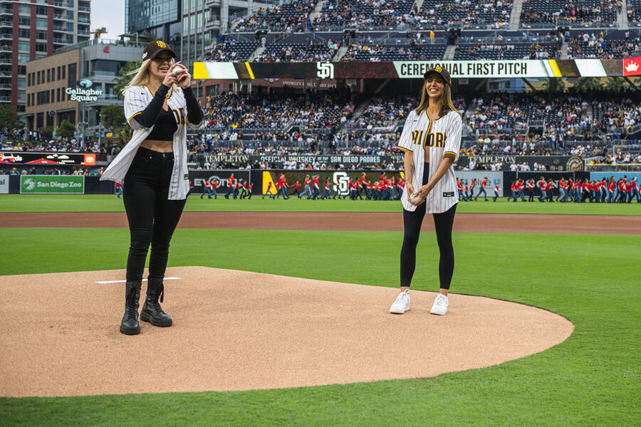 Ariana Madix and Scheana Shay match in baseball jerseys at Padres game in  San Diego