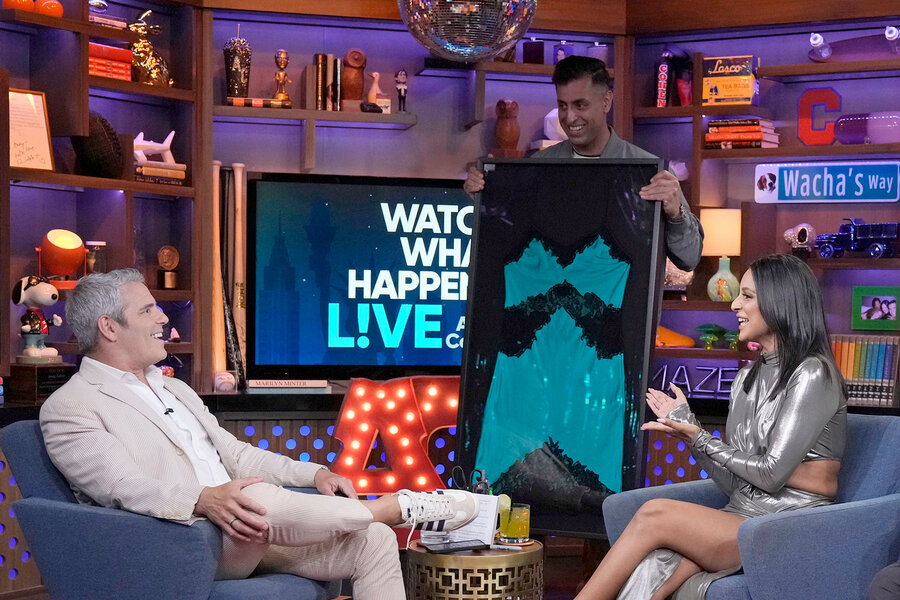 Jessel Taank Gifts Andy Cohen Lingerie on WWHL The Daily Dish