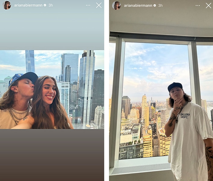 a series of Ariana Biermann with her boyfriend Hudson McLeroy in their new NYC apartment.