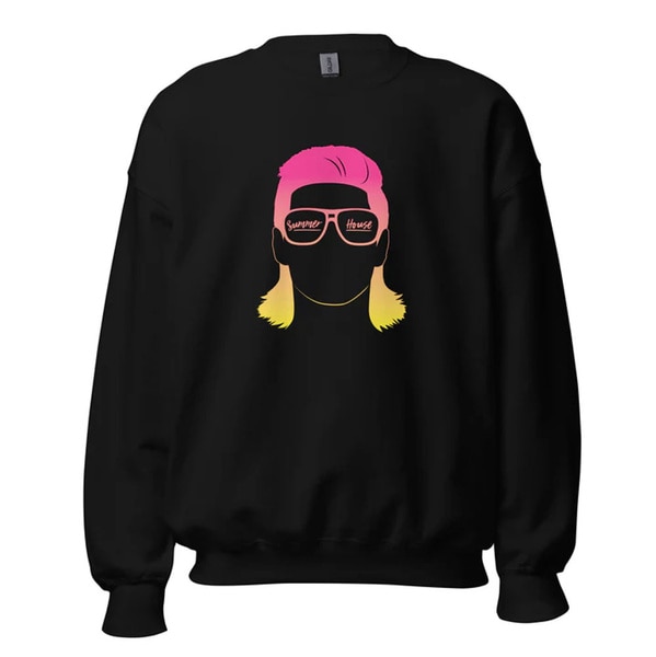 A black sweatshirt with an image of Kyle Cooke on it.