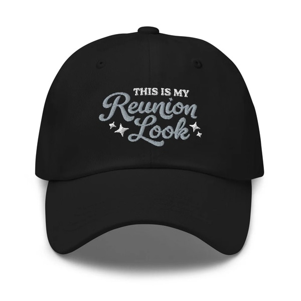 A hat with a quote on it.