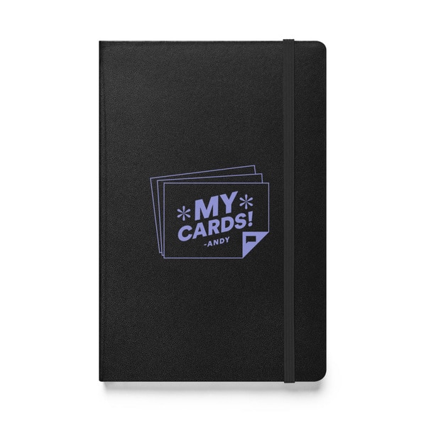 A notebook with a quote and graphic on it.