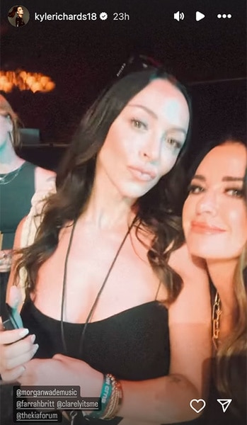 Kyle Richards and daughter Farrah Brittany at a Morgan Wade concert.