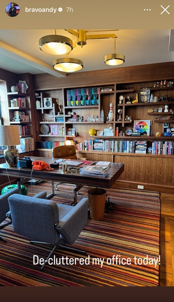 Andy Cohen's home office in New York City.