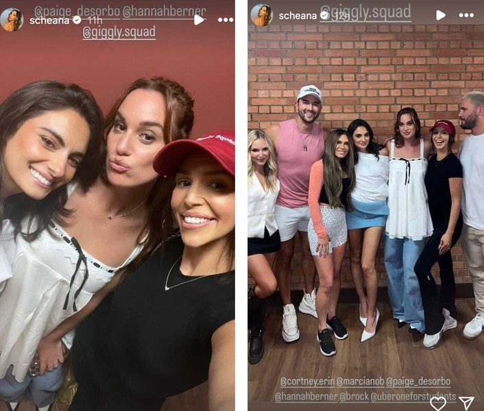 Scheana Shay takes photos with Paige DeSorbo and Hannah Berner.