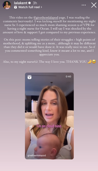 Lala kent with Sosa Kent and copy discussing her night nurse