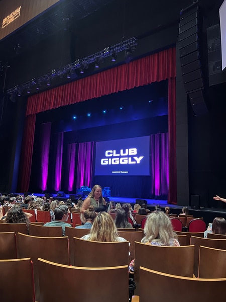 The audience at Paige DeSorbo and Hannah Berner's Giggly Squad show.