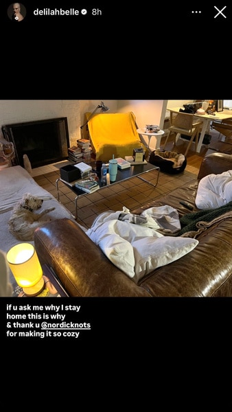 A general view of Delilah Hamlin's living room in her house.