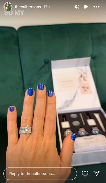 Briana Culberson shows off her hand with her newest ring collection.