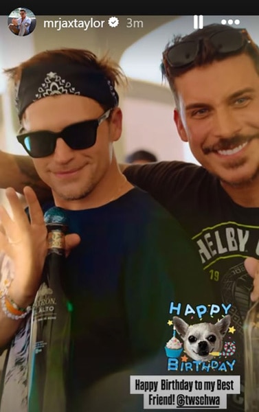 Jax Taylor and Tom Schwartz posing together and msiling.