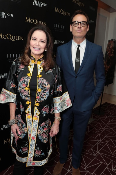 Whitney Sudler Smith and his mother Patricia Altschul at a 'McQueen' Screening