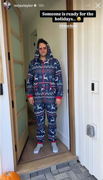 Jax Taylor posts Tom Schwartz wearing a onesie.