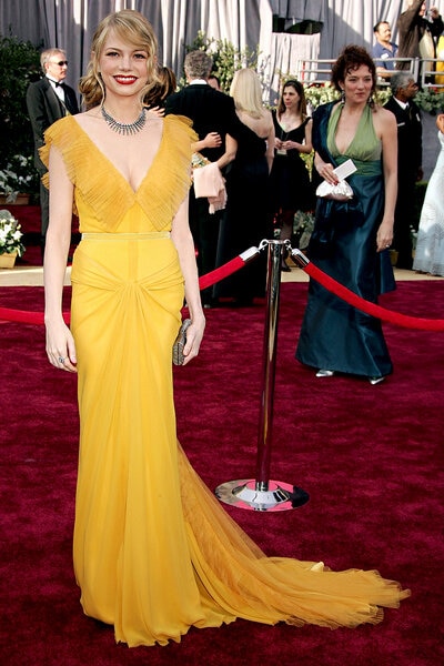 Michelle williams shop yellow dress oscars