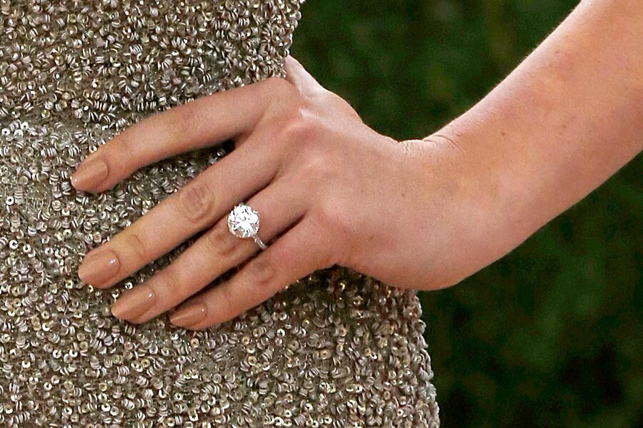 Celebrities with clearance solitaire engagement rings