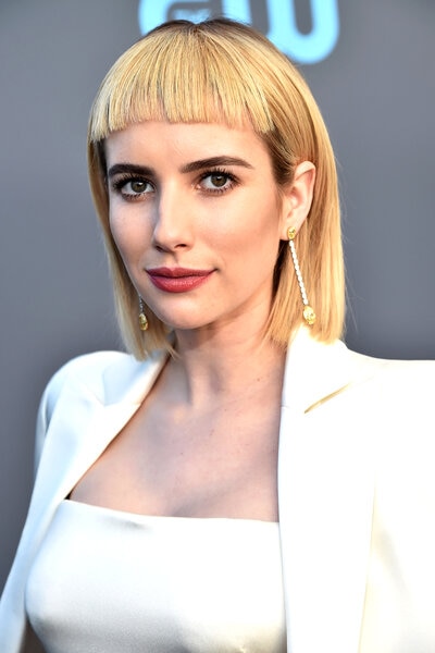 Emma Roberts Gets Edgy Bangs for the Critics Choice Awards The