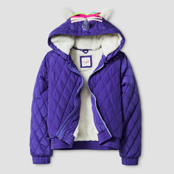 Cat and jack unicorn coat hot sale