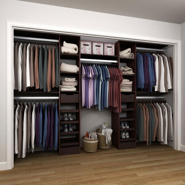  John Louis Home 12-Inch Deep Premier Closet Organizer