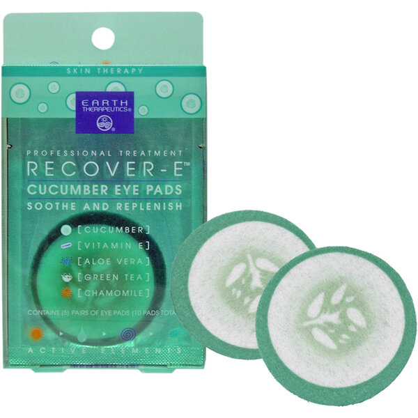 Earth Therapeutics Skin Therapy. Under-Eye Patch, Gold Hydrogel , Recovery - 5 pairs