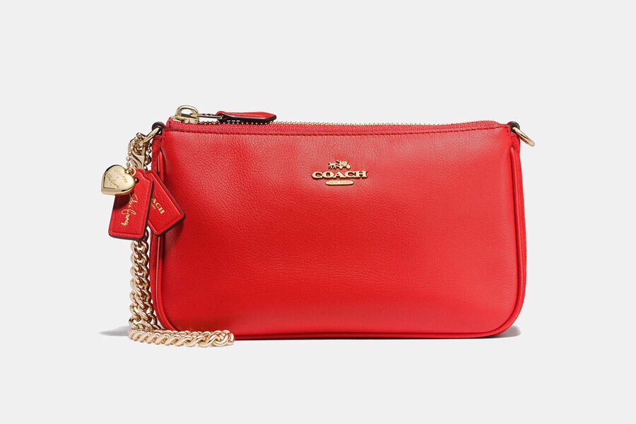 Selena gomez coach sales red bag