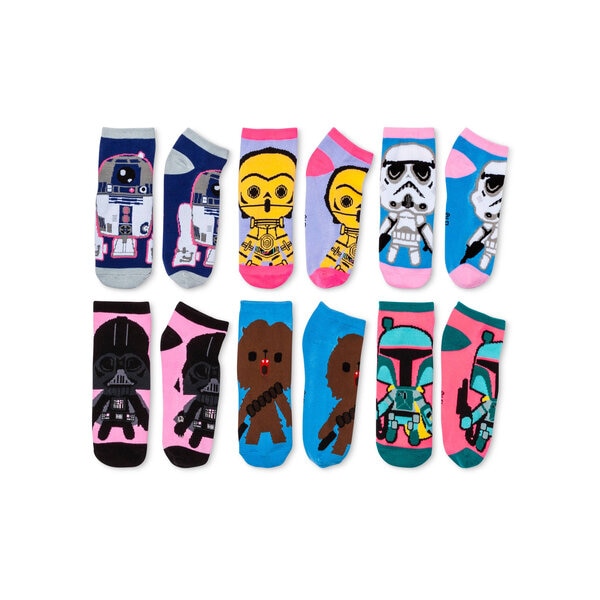 Disney Star Wars Darth Vader Join The Empire No-show Ankle Socks 5 Pair  Multicoloured : Target