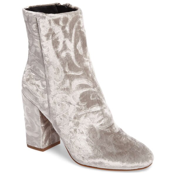 Silver velvet clearance boots