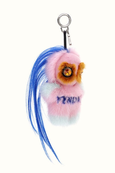 Fuzzy bag outlet charm