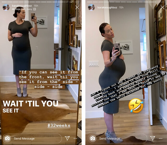 Jeana Keoughs Daughter Kara Bosworth Is Pregnant Belly Update Style And Living