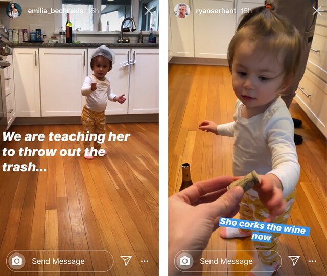 Ryan And Emilia's Daughter Zena Is Learning Some Chores 