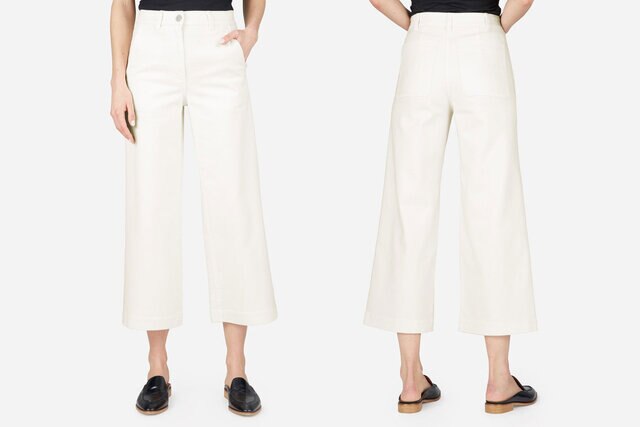 Everlane Wide Leg Crop Pant Back In Stock | Style & Living