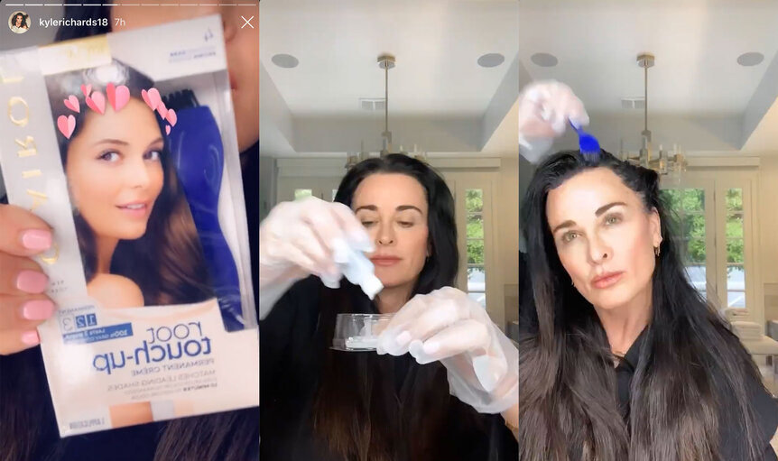 Kyle Richards Reveals $7 At Home Hair Dyeing Routine