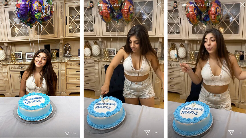 Teresa Giudice Milania Audriana Graduation Cakes 1