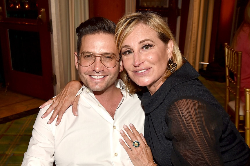 Josh Flagg and Sonja Morgan attend Nikki Haskell's Birthday