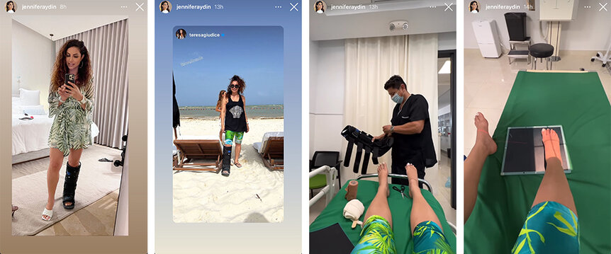 Daily Dish Rhonj Jennifer Aydin Vacation Broken Toe 1