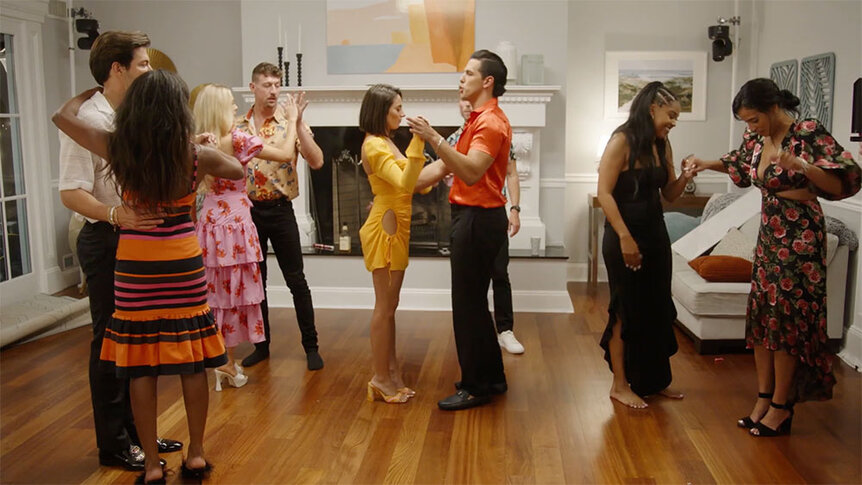 The Summer House cast learning to salsa dance.