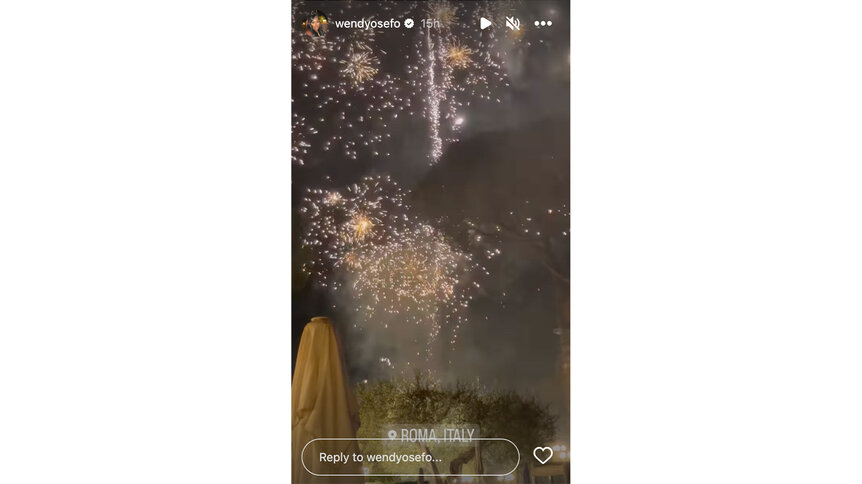 Fireworks on Dr. Wendy Osefo;s instagram story