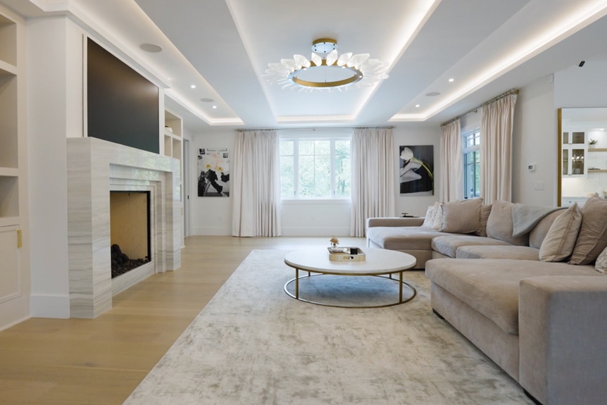 A general view of Melissa Gorga's living room