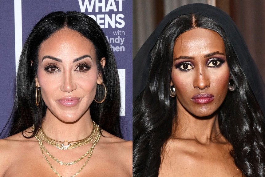 A split of Melissa Gorga and Chanel Ayan.