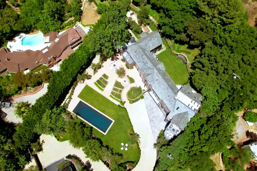 An areal view of a home Josh Altman has listed for sale