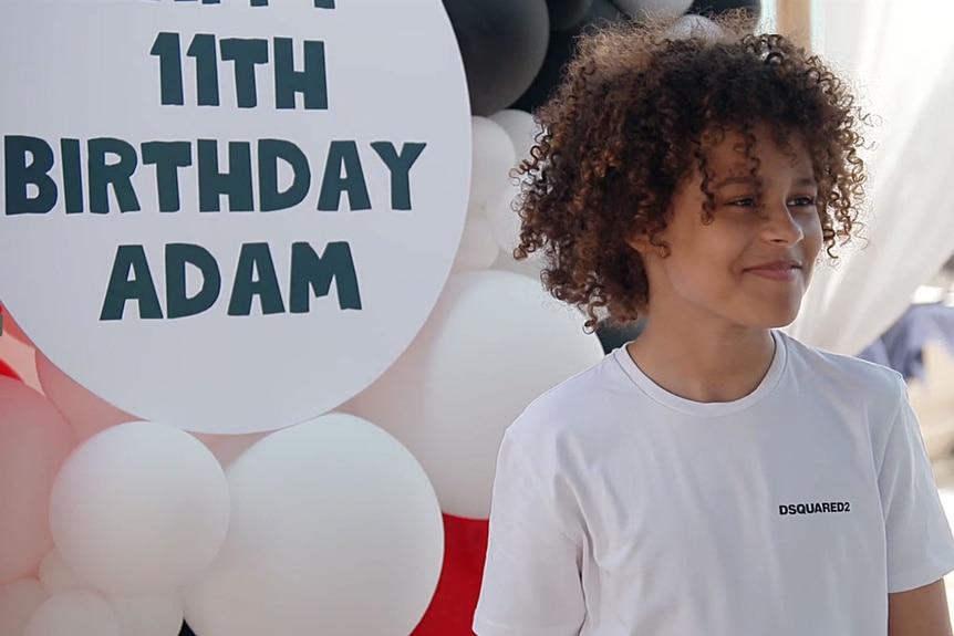 Adam Brooks celebrating his 11th birthday in Dubai