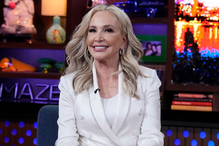 Shannon Beador smiling at the Watch What Happens Live clubhouse.