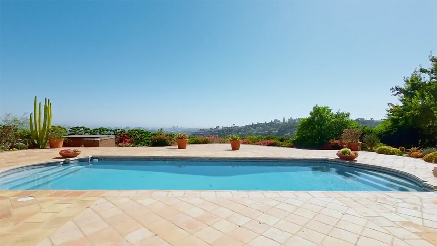 The pool and view from Josh Altman's listing