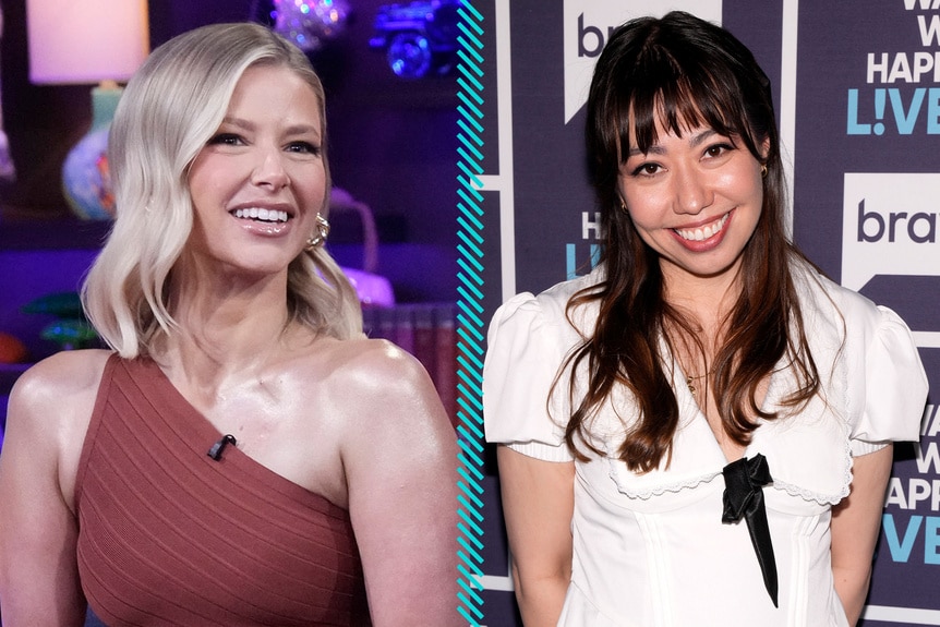 Split of Ariana Madix and Ann Maddox at Watch What Happens Live.