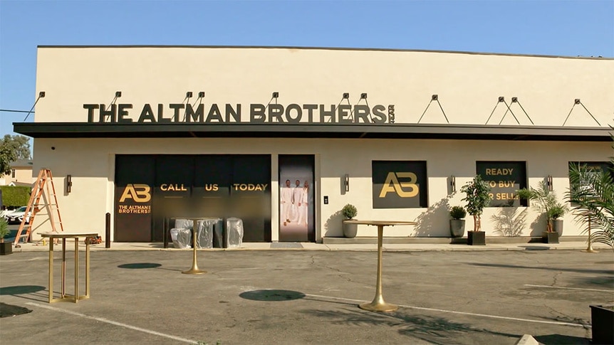 The exterior of the Altman's office.