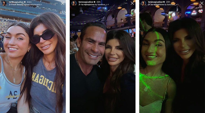 Teresa Giudice, Gabriella Giudice, and Louie Ruelas in Michigan together.